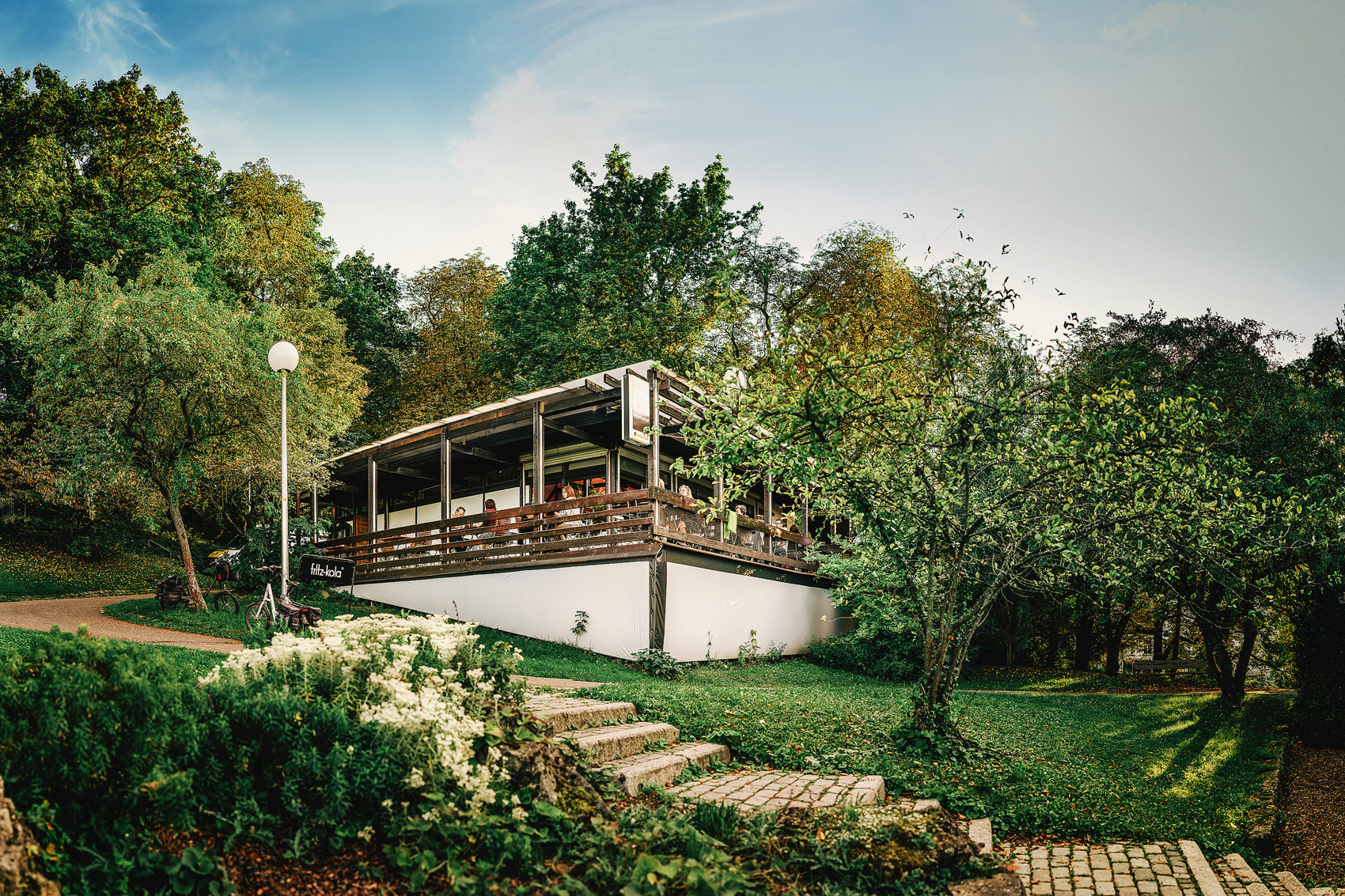 Terrasse im Park